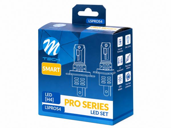 LETRONIX H4 LED Retrofit 6000K 4600lm CAN-Bus Abblendlicht / Fernlicht - LSPROS4