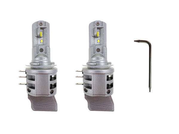 Preview: LETRONIX LED Tagfahrlicht / Fernlicht Set LEDH15 CAN-Bus 12V 6000K Kalt-Weiß