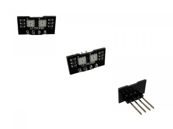 Preview: LETRONIX RGB LED Fußraumbeleuchtung V1 Module 2er Set für Audi und für Seat
