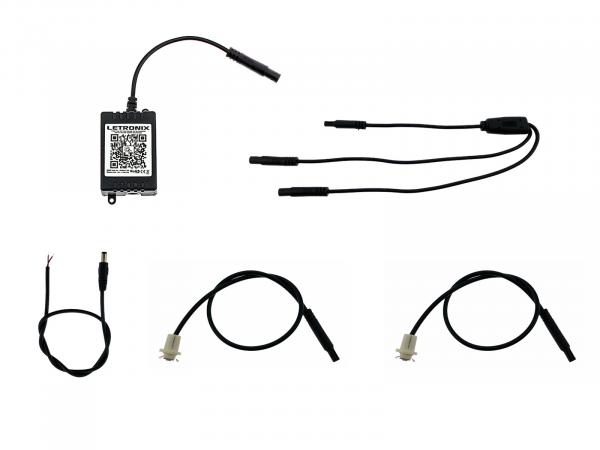 Preview: LETRONIX RGB LED Instrumentenbeleuchtung 2er Set mit Bluetooth App Steuerung