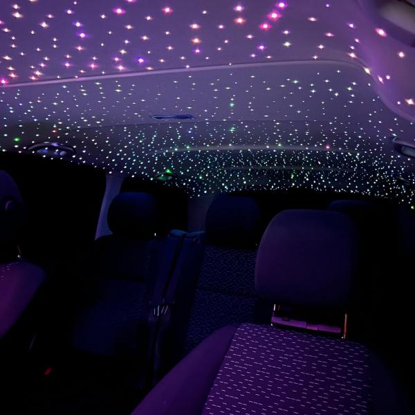 LETRONIX RGBIC Rainbow LED Sternenhimmel Funkeln 6er Set mit 610 Sternen/Fasern