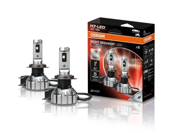 OSRAM ***B-WARE*** Night Breaker H7 LED SMART +330% 12V Straßenzulassung  - 64210DWNBSM-2HB