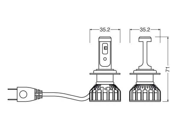OSRAM ***B-WARE*** Night Breaker H7 LED SMART +330% 12V Straßenzulassung  - 64210DWNBSM-2HB