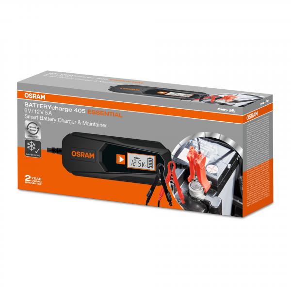 Preview: OSRAM BATTERYcharge 405 ESSENTIAL Batterieladegerät 6V 12V Erhaltungsladegerät - OEBCS405ESN