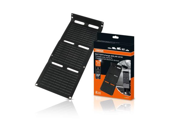 OSRAM BATTERYcharge SOLAR 20W Faltbares Solarpanel USB-C USB-A - OFSP20