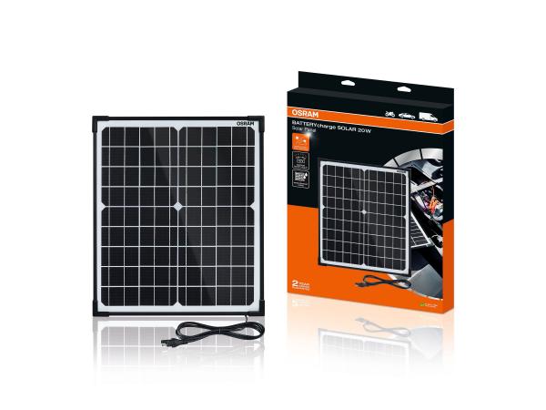 OSRAM BATTERYcharge SOLAR 20W Solarbatterieladegerät Batterieerhaltung 12V - OSP20000