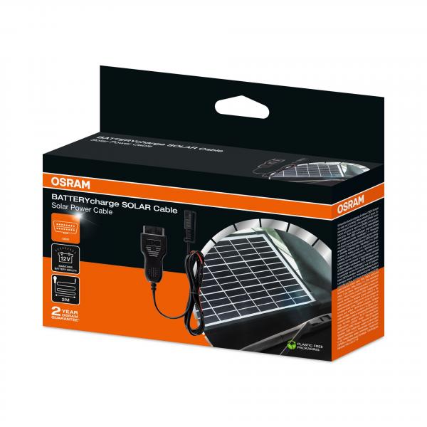 Preview: OSRAM BATTERYcharge SOLAR Anschlusskabel Batteriewartung Solarpanel 12V - OSPOBD