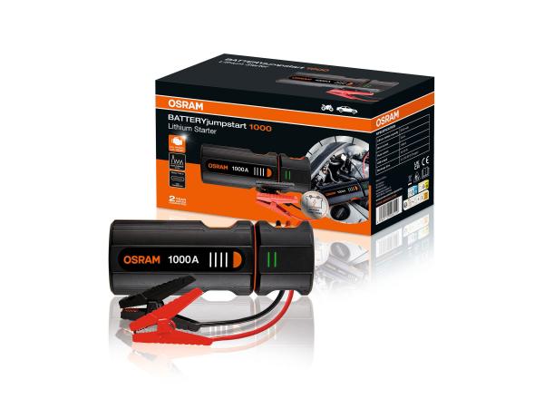 OSRAM BATTERYjumpstart 1000 Lithium Starthilfe Powerbank 26000 mAh 3000A - OJS020