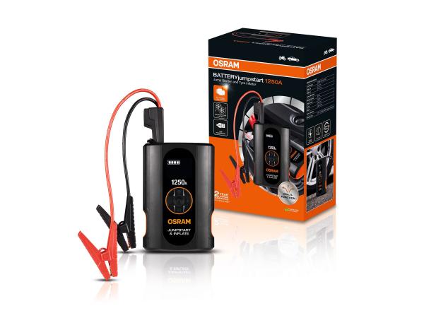 OSRAM BATTERYjumpstart 1250A Lithium Starthilfe Powerbank 16000 mAh USB-C - OJSTI030