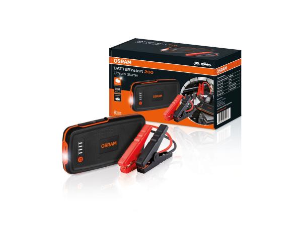 OSRAM BATTERYstart 200 Lithium Starthilfe Powerbank 6000 mAh 500A - OBSL200