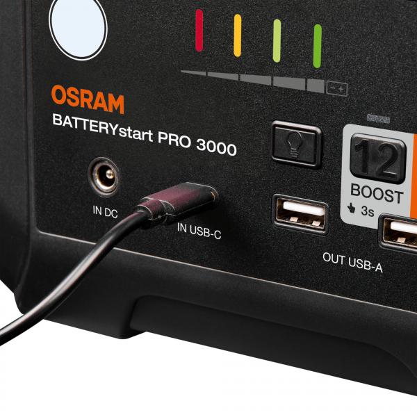 OSRAM BATTERYstart PRO 3000 Profi Lithium Starthilfe 5500A Powerbank - OJST3000