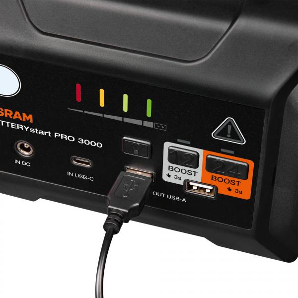 OSRAM BATTERYstart PRO 3000 Profi Lithium Starthilfe 5500A Powerbank - OJST3000