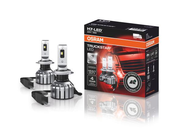 OSRAM LED H7 Truckstar 24V +230% Abblendlicht SET für Scania P, G, R, T ab 2013