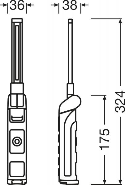 OSRAM LEDinspect® WIRE-FREE SLIM 600 Inspektionsleuchte Arbeitsleuchte - LEDIL422
