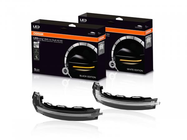 Preview: OSRAM LEDriving® Dynamische LED Spiegelblinker für Audi A3 8V ab 2013 Schwarz Preview: OSRAM LEDriving® Dynamische LED Spiegelblinker für Audi A3 8V ab 2013 Schwarz
