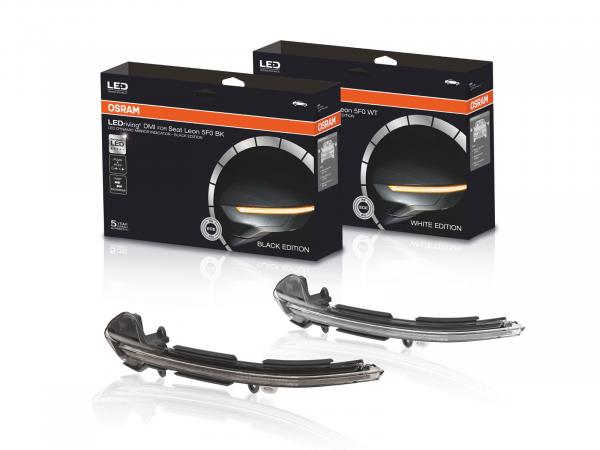 Preview: OSRAM LEDriving® Dynamische LED Spiegelblinker für Seat Leon 5F + Ibiza KJ Schwarz
