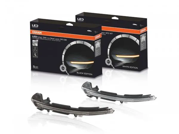 OSRAM LEDriving® Dynamische LED Spiegelblinker für Seat Leon 5F + Ibiza KJ Schwarz