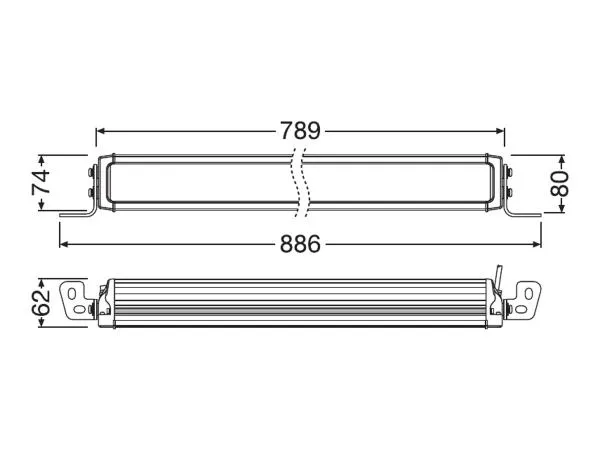 OSRAM LEDriving® LED Lightbar Zusatzscheinwerfer VX750-CB DR SM - LEDDL125-CB DR SM