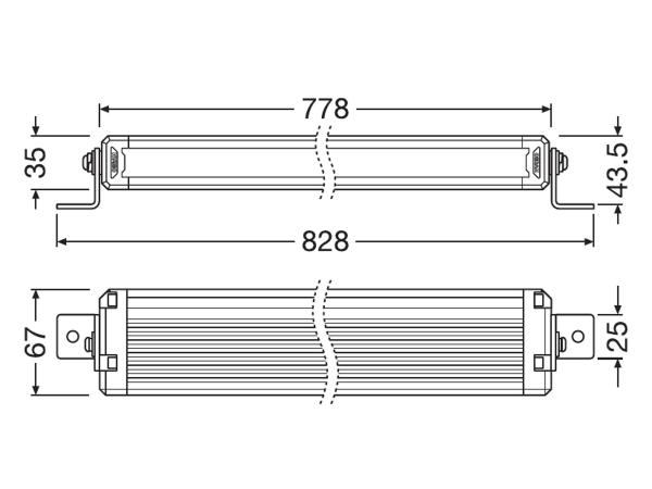 OSRAM LEDriving® LED Lightbar Zusatzscheinwerfer VX750-CB SR SM - LEDDL124-CB SR SM