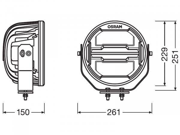 OSRAM LEDriving® Lightbar Arbeits und Zusatzscheinwerfer MX260-CB - LEDDL112-CB