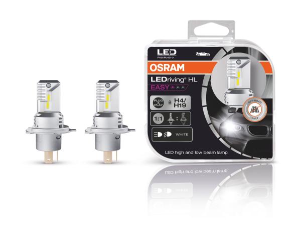 OSRAM LEDriving LED Abblendlicht EASY H4 / H19 12V 18.7W/19W P43t/PU43t-3 6000K