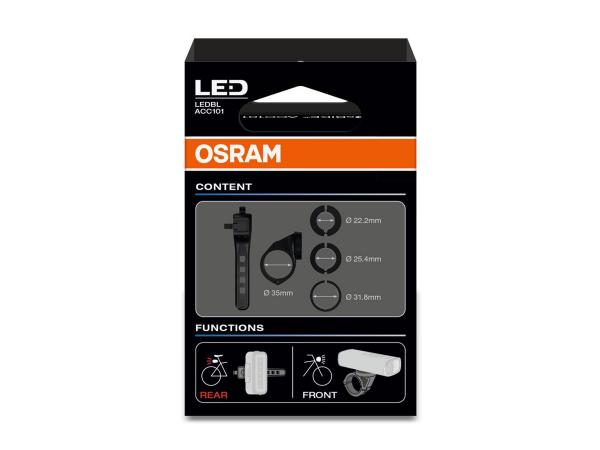 OSRAM LEDsBIKE Bracket Lampenhalterung - Halter-Set für Frontlicht und Rücklicht - LEDBL ACC101