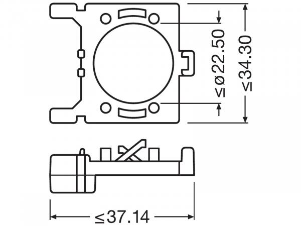 OSRAM LEDriving Adapter 64210DA01-1 Montagehalterung für NIGHT BREAKE, 9,20  €
