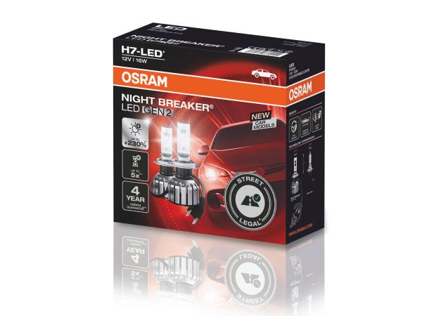 OSRAM Night Breaker H7 LED GEN2 Abblendlicht für Audi A1 8X Facelift 2015-2018