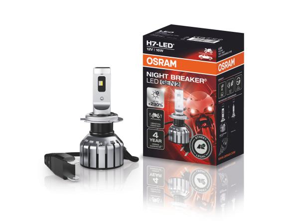 OSRAM Night Breaker H7 LED GEN2 Motorrad Abblendlicht für BMW R1200 RT 2005-2013