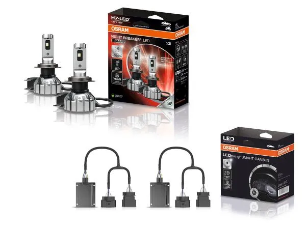 OSRAM Night Breaker H7 LED GEN3 SMART Abblendlicht SET für Audi A4 B7 Typ 8E/8H ab 2003
