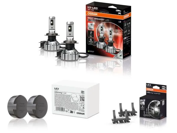 OSRAM Night Breaker H7 LED GEN3 SMART Abblendlicht SET für Fiat 500C 2007-2016