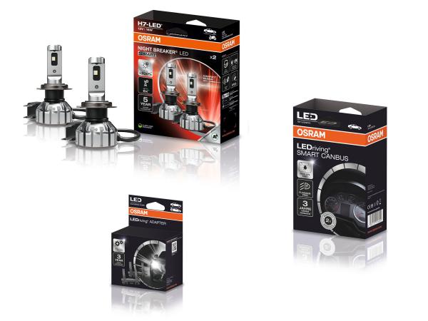 OSRAM Night Breaker H7 LED GEN3 SMART Abblendlicht SET für Opel Meriva B 2014-2017