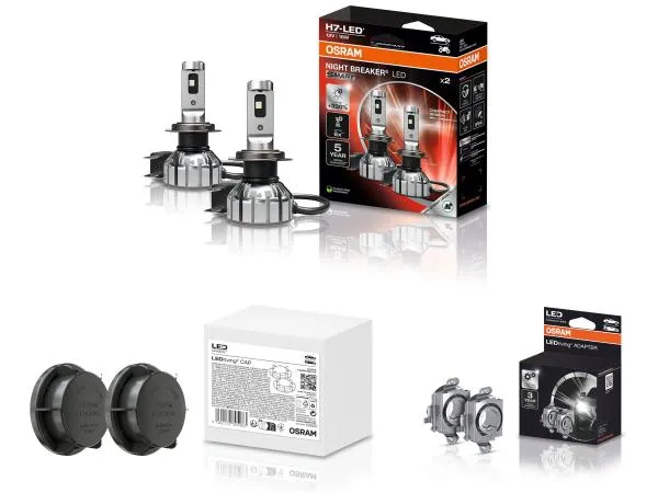 OSRAM Night Breaker H7 LED GEN3 SMART Abblendlicht SET für Opel Zafira C Tourer 2016-2019