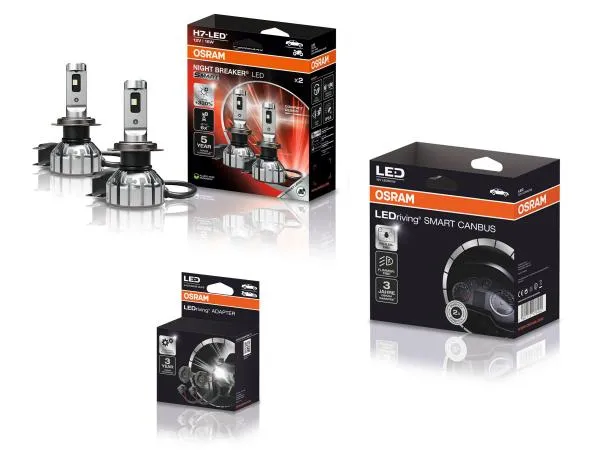 OSRAM Night Breaker H7 LED GEN3 SMART Abblendlicht SET für VW Caddy 3 Typ 2K 2010-2015