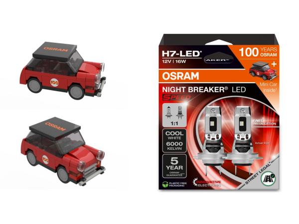 OSRAM Night Breaker H7 LED SPEED 12V 16W 6000K Straßenzulassung - Jubiläums-Edition