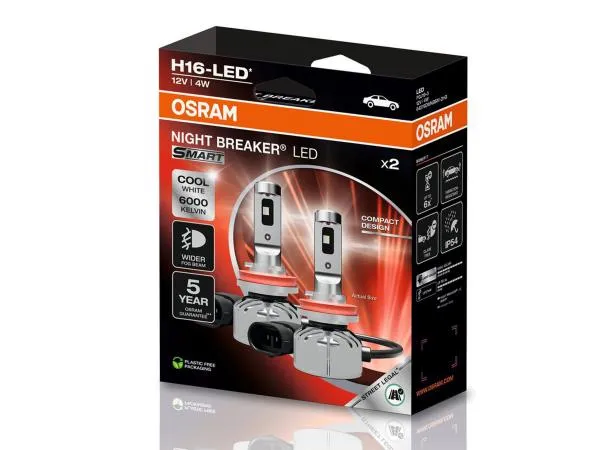 OSRAM Night Breaker LED SMART H16 Nebelscheinwerfer 12V 6000K  - 64219DWNBSM-2HB