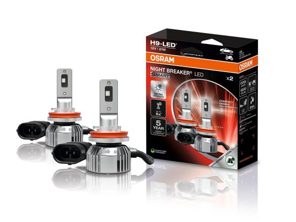 OSRAM Night Breaker LED SMART H9 12V 21W 6000K Kalt-Weiß - 64213DWNBSM-2HB