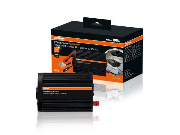OSRAM POWERinvert 300W Spannungswandler 12V auf 230V USB Inverter - OEINVU300