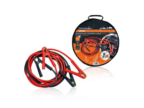 OSRAM STARTERcable 1200A Starthilfekabel Überbrückungskabel 6 m 12V 24V - OSC500