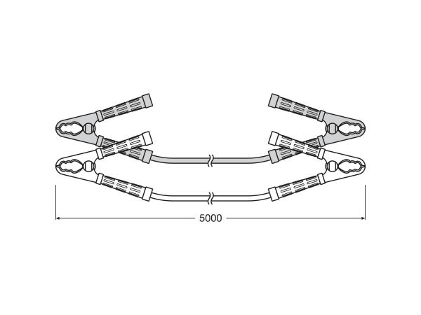 OSRAM STARTERcable 1200A Starthilfekabel Überbrückungskabel 6 m 12V 24V - OSC500