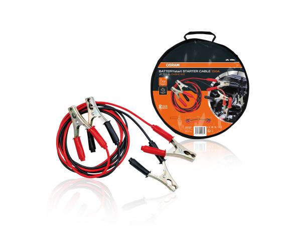 OSRAM STARTERcable 150A Starthilfekabel Überbrückungskabel 2,5 m 6V 12V - OSC060