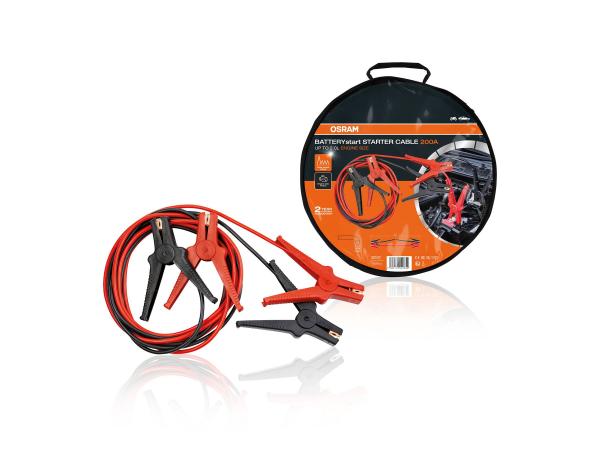 OSRAM STARTERcable 200A Starthilfekabel Überbrückungskabel 2,5 m 6V 12V - OSC101