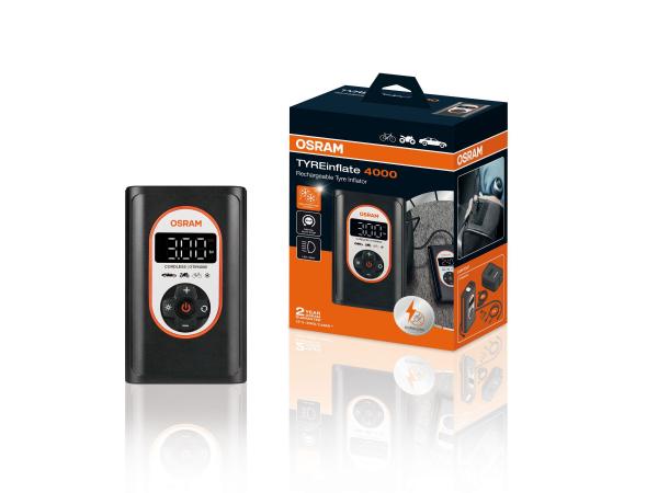 OSRAM TYREinflate 4000 Akku Reifenpumpe Luftkompressor Reifenfüller - OTI4000