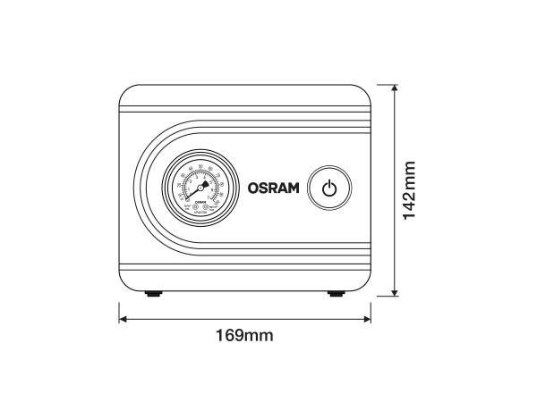 OSRAM TYREinflate 611 ESSENTIAL 12V Reifenpumpe Luftkompressor Reifenfüller - OTI611ESN