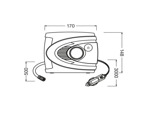 OSRAM TYREseal ESSENTIAL KIT Reifenpannenset Reifendichtmittel 450 ml - OTSK6ESN