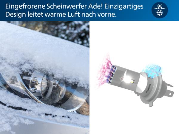 Philips Boost +450% GEN3 H4 LED Abblendlicht für Mitsubishi Space Star / Cross / Mirage