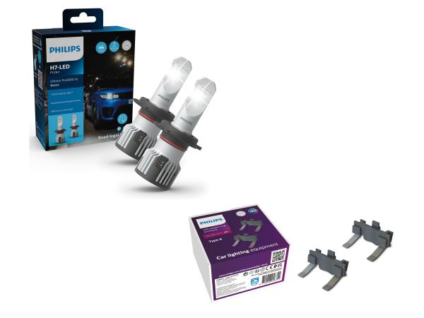 Philips H7 LED Pro6000 +450% Boost  Abblendlicht Set für Opel Zafira Life ab 2019
