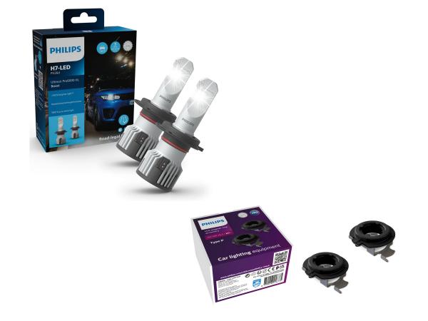 Philips H7 LED Pro6000 +450% Boost  Abblendlicht Set für VW Polo 5 Typ 6R Facelift 2014-2017