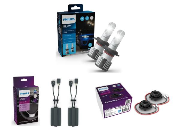Philips H7 LED Pro6000 +450% Boost  Abblendlicht Set für VW T5 2009-2016 (D+CAN)