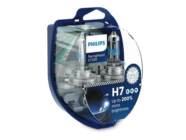 Philips H7 Leuchtmittel 12V 55W PX26d RacingVision GT200 DuoBox - 12972RGTS2